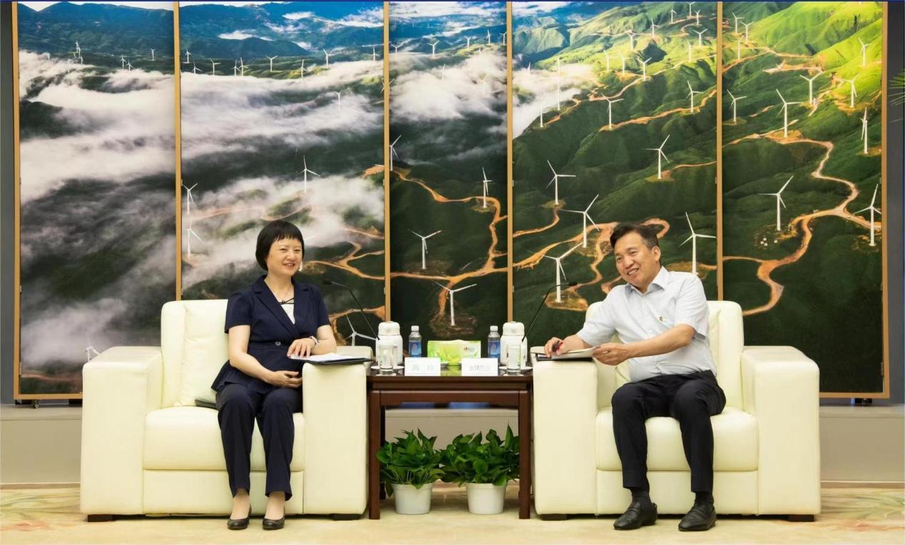 高玲拜訪國家電投黨組書記、董事長劉明勝